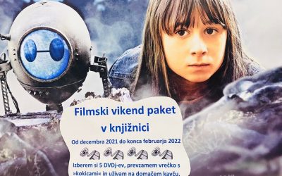 Filmski vikend paket v knjižnici od decembra 2021 do konca februarja 2022